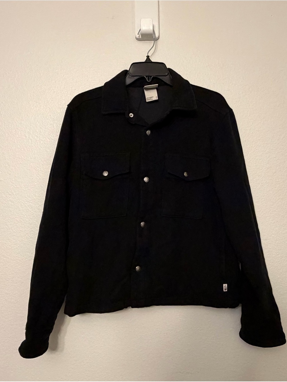 The North Face Black Fleece Shirt Jacket Shacket Mens Extra Small XS